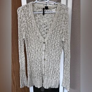 Heart~n~Crush Cream Knit Women's Cardigan